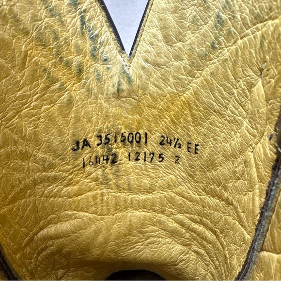 Botas Jaca Mexican Leather Western Boots Women’s 7.5 Brown Cutout Cowgirl Boho - Picture 13 of 16